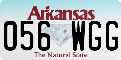 AR license plate 056WGG