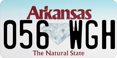 AR license plate 056WGH
