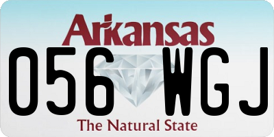 AR license plate 056WGJ