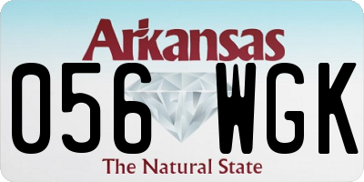 AR license plate 056WGK