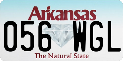 AR license plate 056WGL