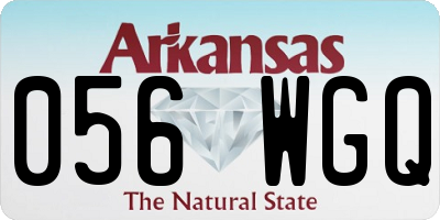AR license plate 056WGQ