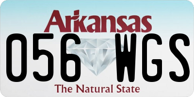 AR license plate 056WGS