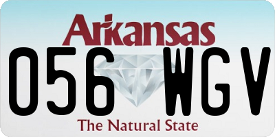 AR license plate 056WGV