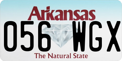 AR license plate 056WGX