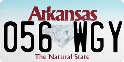 AR license plate 056WGY