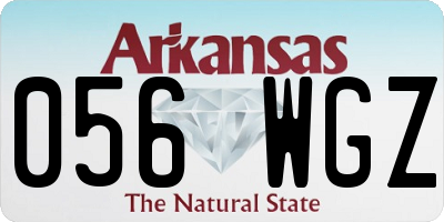AR license plate 056WGZ