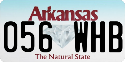 AR license plate 056WHB