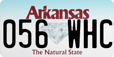 AR license plate 056WHC