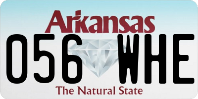 AR license plate 056WHE