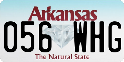 AR license plate 056WHG