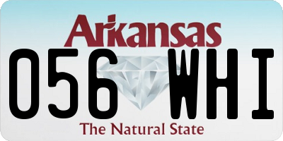 AR license plate 056WHI