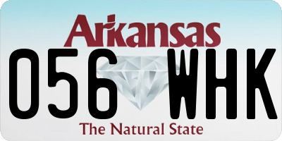 AR license plate 056WHK
