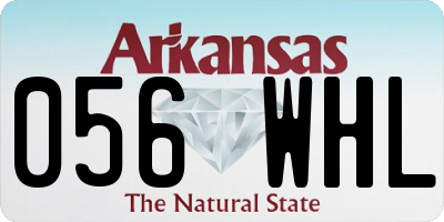AR license plate 056WHL