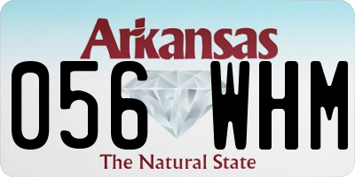 AR license plate 056WHM