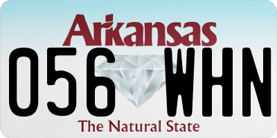 AR license plate 056WHN