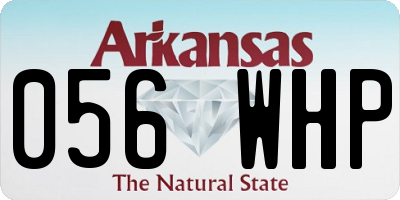 AR license plate 056WHP