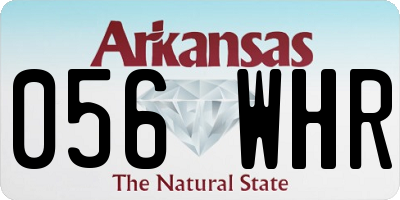 AR license plate 056WHR
