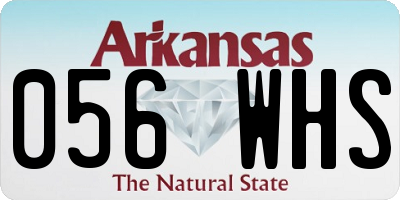 AR license plate 056WHS