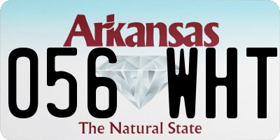 AR license plate 056WHT