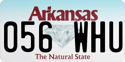 AR license plate 056WHU