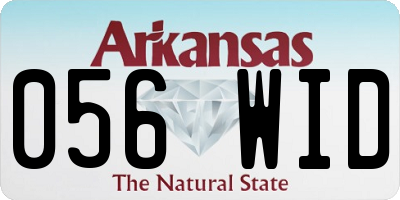 AR license plate 056WID