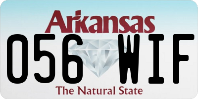 AR license plate 056WIF
