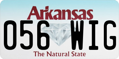 AR license plate 056WIG