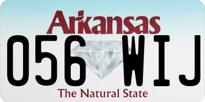 AR license plate 056WIJ