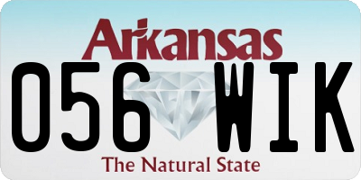 AR license plate 056WIK