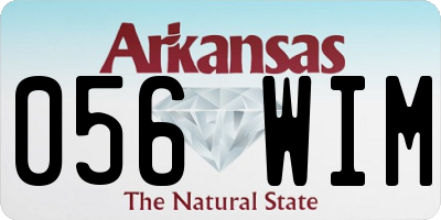 AR license plate 056WIM
