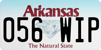 AR license plate 056WIP