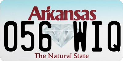 AR license plate 056WIQ