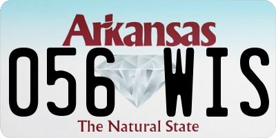 AR license plate 056WIS