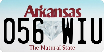 AR license plate 056WIU