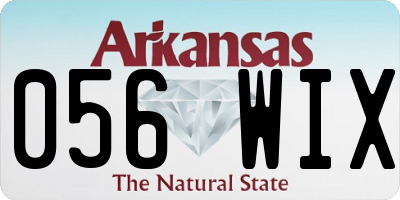 AR license plate 056WIX
