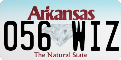 AR license plate 056WIZ
