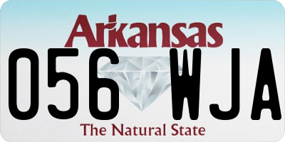 AR license plate 056WJA