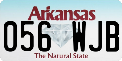 AR license plate 056WJB