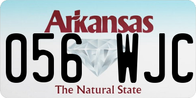 AR license plate 056WJC