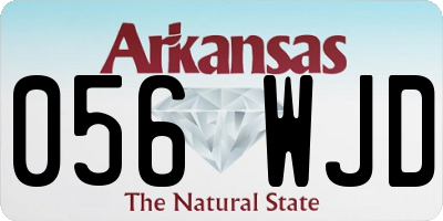 AR license plate 056WJD