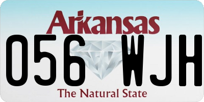 AR license plate 056WJH