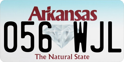 AR license plate 056WJL