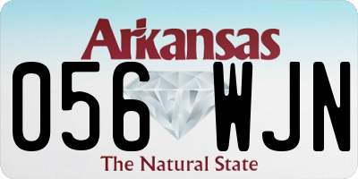 AR license plate 056WJN