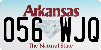 AR license plate 056WJQ