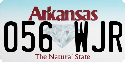 AR license plate 056WJR