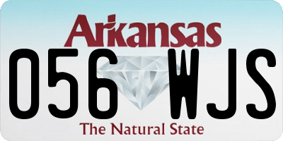 AR license plate 056WJS