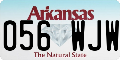AR license plate 056WJW