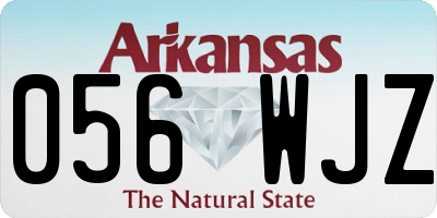 AR license plate 056WJZ