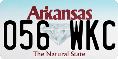 AR license plate 056WKC